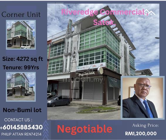 3 Storey Riveredge, Satok Commercial. 1