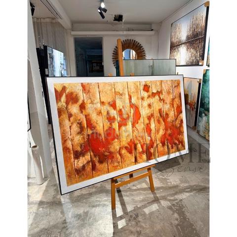 Autumn Resonance – Textured Abstract Acrylic Wall - photo 4 of 6