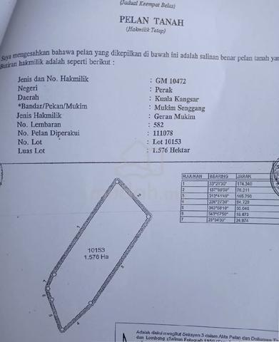 4ekar untuk dilepaskan di talang tengah 1