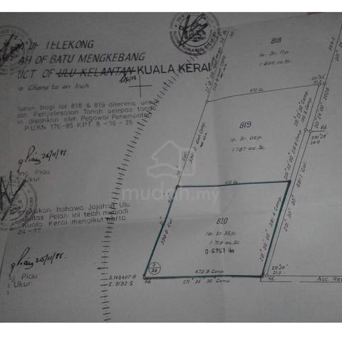 Tanah Lot Getah Kg Keroh Kuala Krai Untuk Dijual 1
