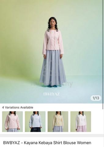 BWBYAZ Kayana Kebaya Shirt Blouse Women - photo 4 of 6