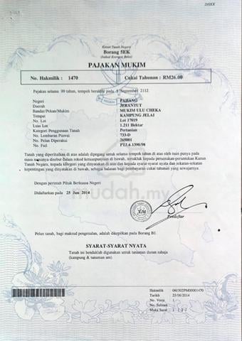 Tanah Pertanian Untuk Dijual 1