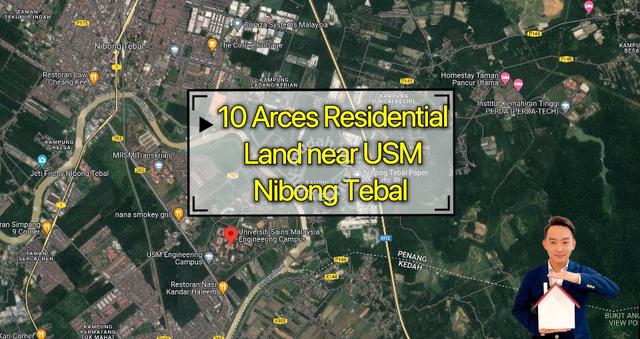 10 arces Land First Grade Residential Zone at USM Nibong Tebal 1