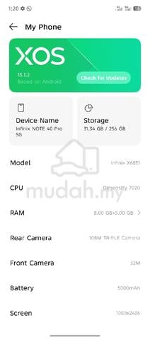Infinix note 40 pro 5G 8+5/256gb - photo 5 of 5