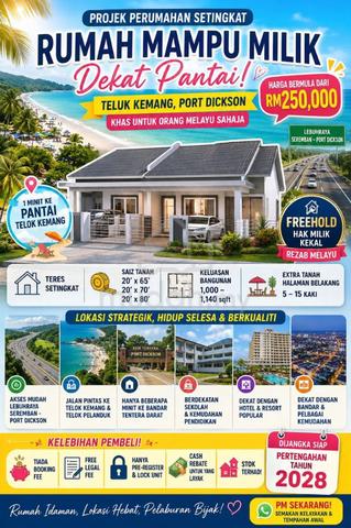 [Near Sea] Rumah Teres 1 Tingkat, Port Dickson 1