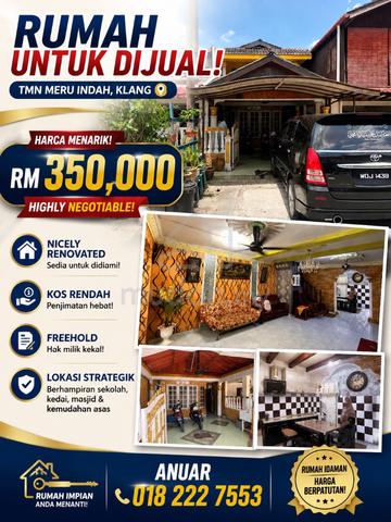 FREEHOLD Nicely Renovated Taman Meru Indah Klang 1