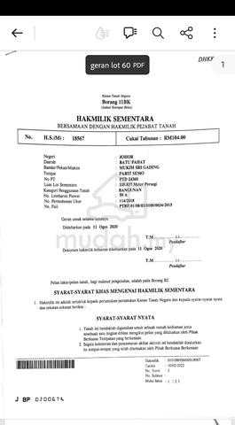 Lot Banglo freehold Di Pekan Ayer hitam, Johor 1