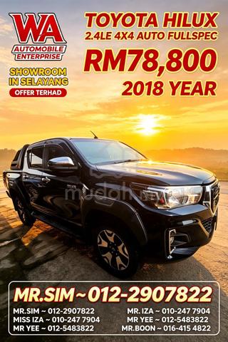 2018 Toyota HILUX 2.4 G LE (A)FULLSPEC - 1