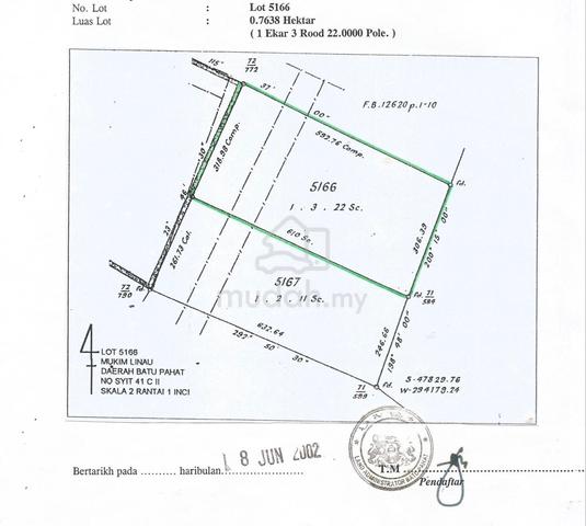 Land for sale in PARIT YAANI(yong peng) 1