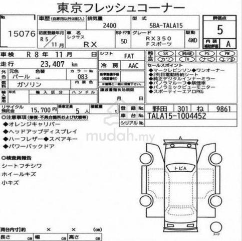 2023 Lexus RX350 2.4 F SPORT (MARK LEVINSON) 5A - 5