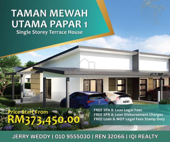 New Landed Single Storey House|Taman Mewah Utama Papar 1
