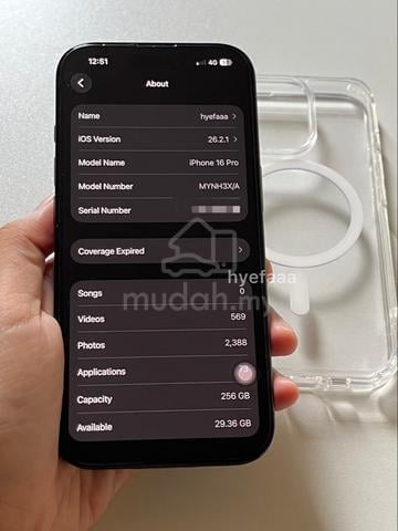 WTS iPhone 16 Pro 256gb Black - photo 4 of 6