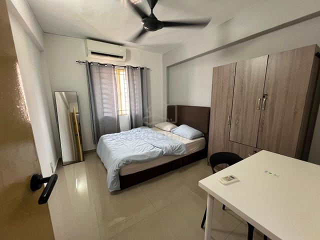 【New Renovated】Desa Dua Apartment Aircon Room at Kepong 1