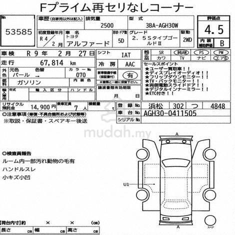 【DIM,BSM,S.TYPE】⭐Toyota ALPHARD 2.5 S TYPE GOLD II - 2
