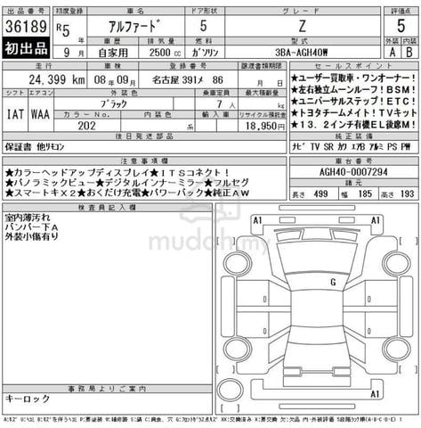 2023 Toyota ALPHARD Z HUD 4cam S/ROOF AERO-KIT 5AA - 3