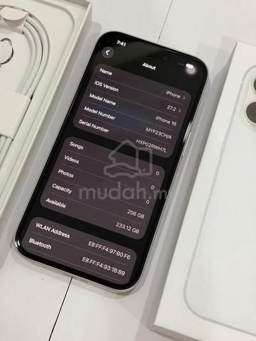 (RWH7L) iPhone 16 256gb White | Spaylater - photo 2 of 3