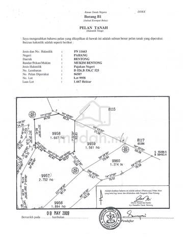 Tanah Pertanian 4.12 Ekar Mempaga Bentong, Pahang 1