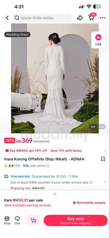 Preloved Wedding Dress - photo 3 of 4