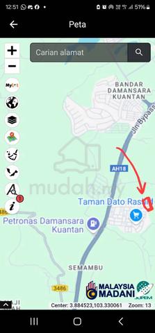 Lot 724 (-10%!) at Sg. Karang, Cenderawasih, Bukit Istana Kuantan 1