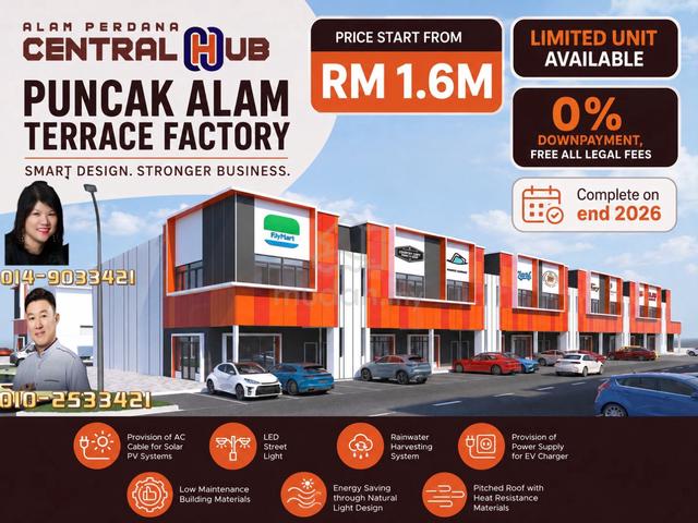 ALAM PERDANA CENTRAL HUB @ PUNCAK ALAM LBS 2-Storey Terrace Factory 1