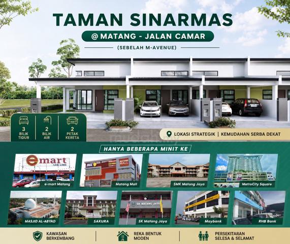 New 15ft High Ceiling Single Storey Terrace House @ Matang-Jalan Camar 1