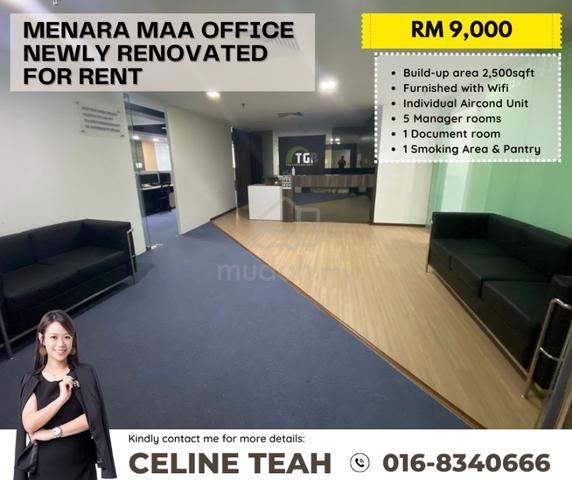 Menara MAA | Office | Newly Renovated | For Rent