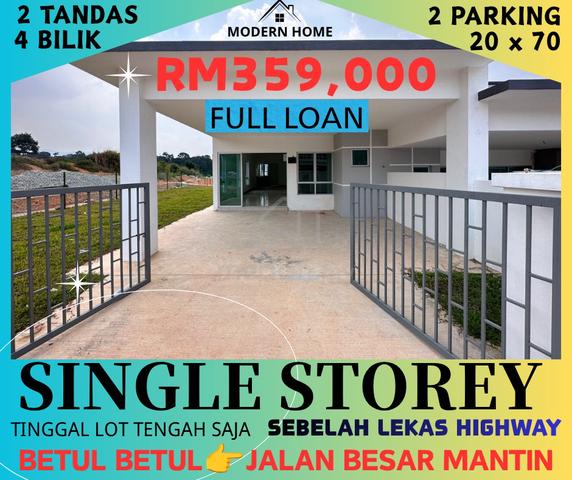 MANTIN KAJANG RUMAH MAMPU MILIK ๐ฏSINGLE STOREY 4 BILIK Dekat LEKAS 1