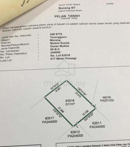 Lot banglo Rhu Rendang Marang 1