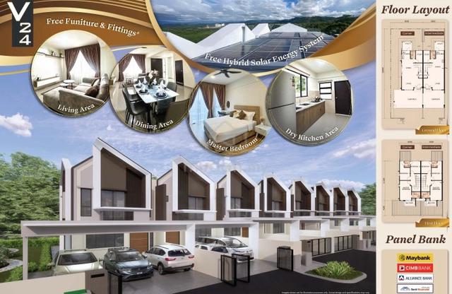 V24 Sepanggar | Modern Double-Storey Townhouses🌿🏡 1