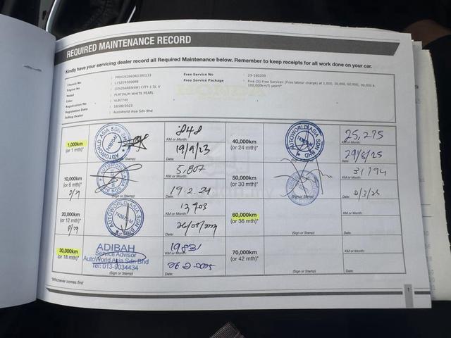2023 Honda CITY 1.5 V FL(A)FACELIFT F/S RECORD - 5