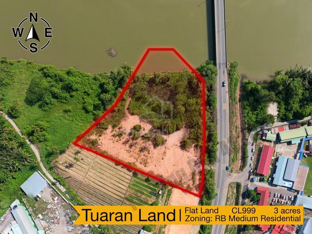 Tuaran 3 acres Roadside CL999 Flat Land I Kg Simpangan Tuaran Sabah 1
