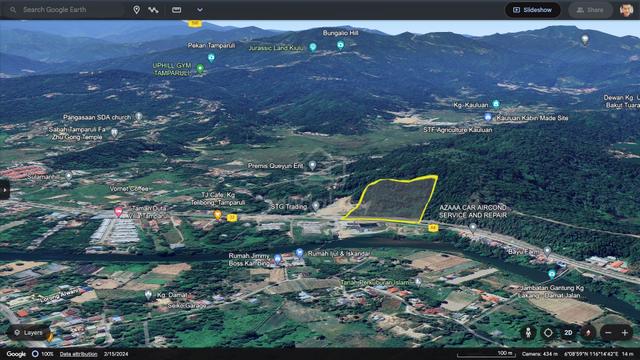 Tamparuli roadside 5.7328 acres 999 CL land RM 8 Mil (negotiable) 4