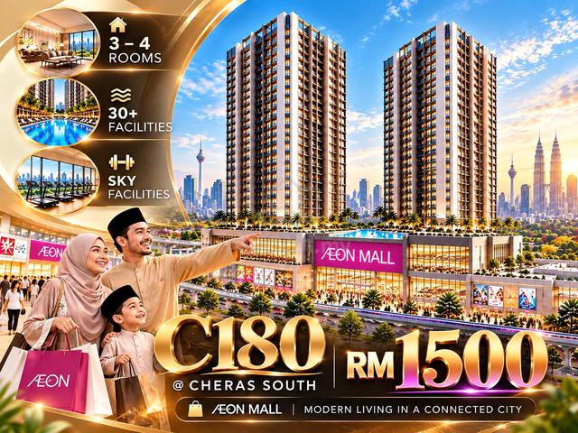 1st Home @ Fully Furnished, Cheras Condo, Only 210 Units, 3 Room+ 1