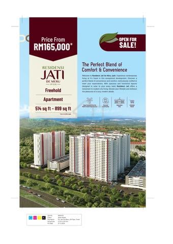 Residensi Jati Ipoh | Dekat Tol Jelapang   Sesuai Duduk / Sewa 1
