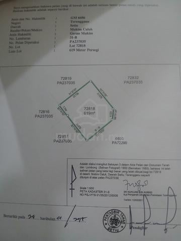 Tanah Sungai Lerek ,Setiu Terengganu 1
