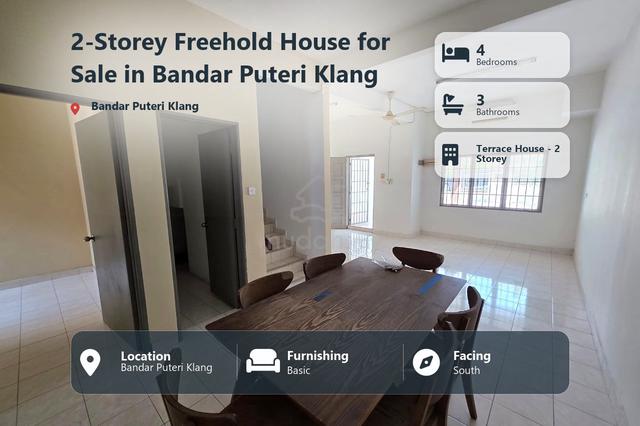 2-Storey Freehold House for Sale in Bandar Puteri Klang 1