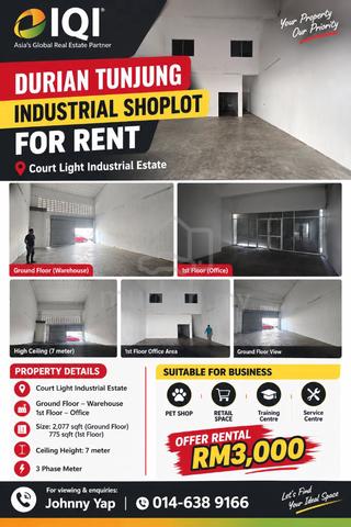 Durian Tunjung Industrial Shoplot For Rent | Labuan 1