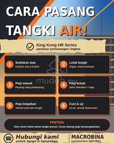 tangki air king kong untuk dijual semabok duyong - photo 4 of 5