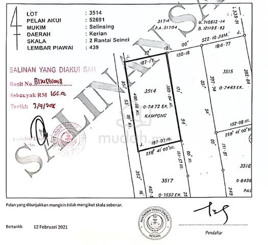 Tanah International tanah pertanian Untuk Dijual Semanggol 1