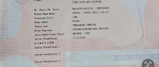 2022 Toyota YARIS 1.5 G MY19 FACELIFT (A)40KKM FSR - 5