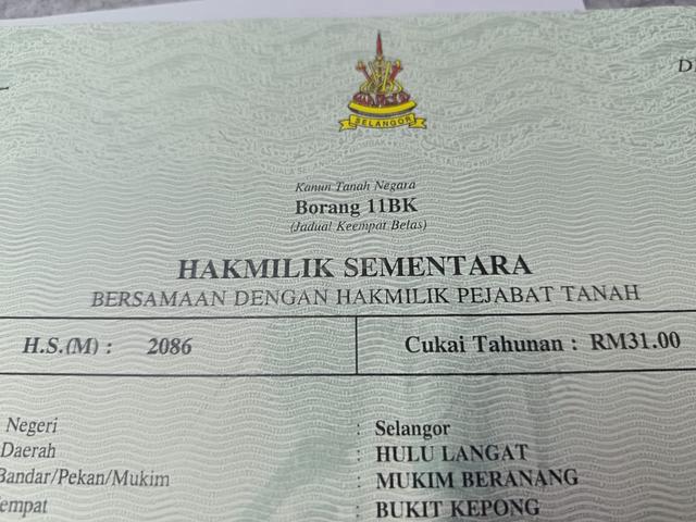 Lot Banglo Beranang, Selangor (Pemilik Terus / Direct Owner) 1