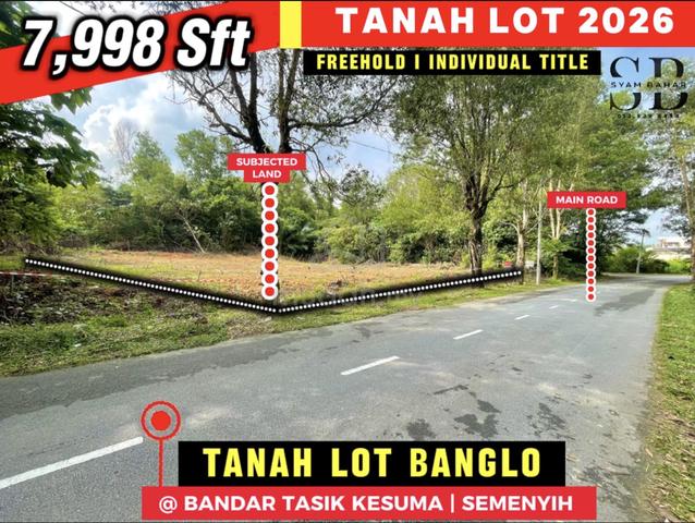 TANAH LOT BANGLO ( FREEHOLD ) + ( 7,998 Sqft ) Kesuma , Semenyih 2026 1