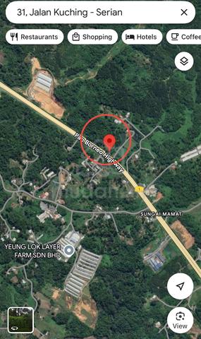 31st Mile 1st lot vacant land along Kuching Serian Pan Borneo Highway 1