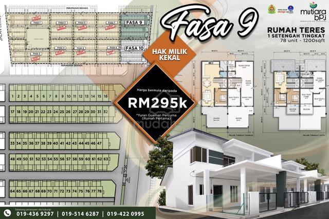 Rumah Teres Satu Setengah Tingkat Eksklusif di Sungai Petani 3