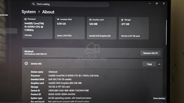 Hp elitebook x360 1030 G3 - photo 5 of 5