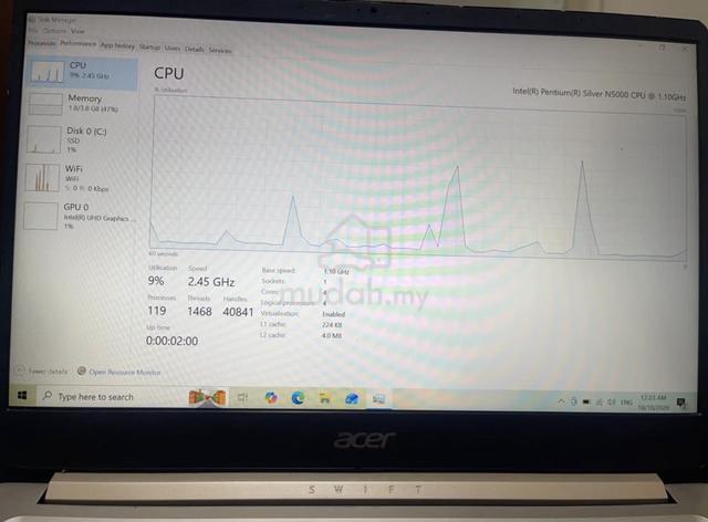 AcerSwift 1 14"Laptop(FHD IPS,SSD,Fingerprint) - photo 4 of 6