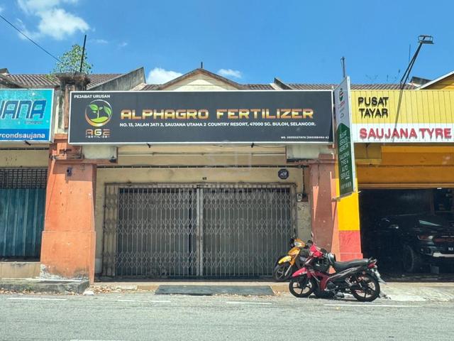 BUMI LOT HIGH ROI ‼️Single sty Shoplot Saujana Utama Sg Buloh 2