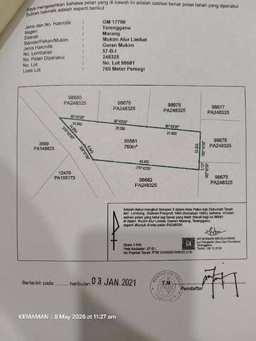 Tanah untuk dijual 1