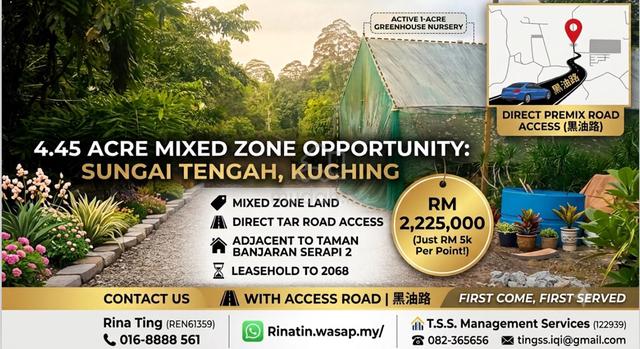 Sungai Tengah Mixed Zone Land For Sale 1