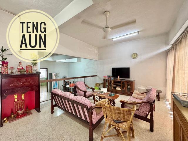 2-Storeys Terrace LA 1400sqft Rambai Concrete Flooring Paya Terubong 1